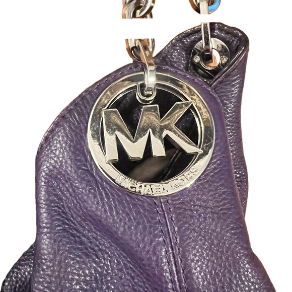 MICHAEL KORS deep purple boho bag - Picture 2 of 6